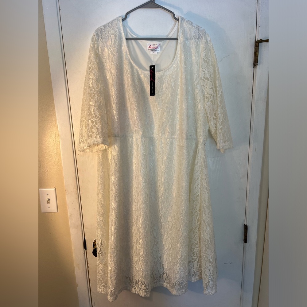 SWAK White Lace Dress